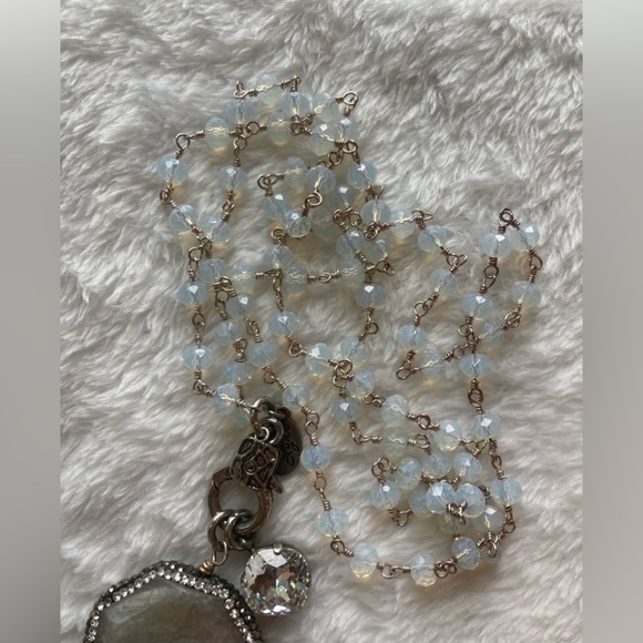 Victoria Lynn Large Natural Stone Crystal Beads Necklace - Picture 5 of 10